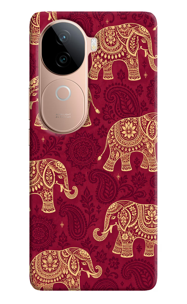 Maroon Elephant IQOO Z9s 5G Hard Case Back Cover by Casekaro