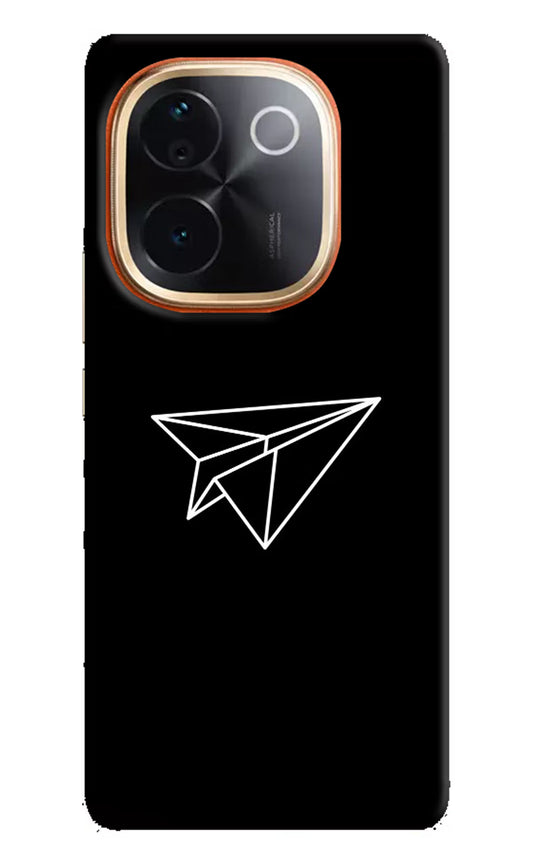 Paper Plane White IQOO Z9S Pro 5G Hard Case Back Cover by Casekaro