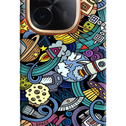Space Abstract IQOO Z9S Pro 5G Hard Case Back Cover by Casekaro