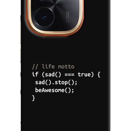 Life Motto Code IQOO Z9S Pro 5G Hard Case Back Cover by Casekaro