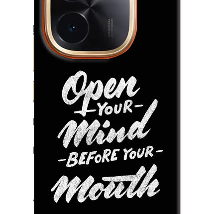 Open Your Mind Before Your Mouth IQOO Z9S Pro 5G Hard Case Back Cover by Casekaro
