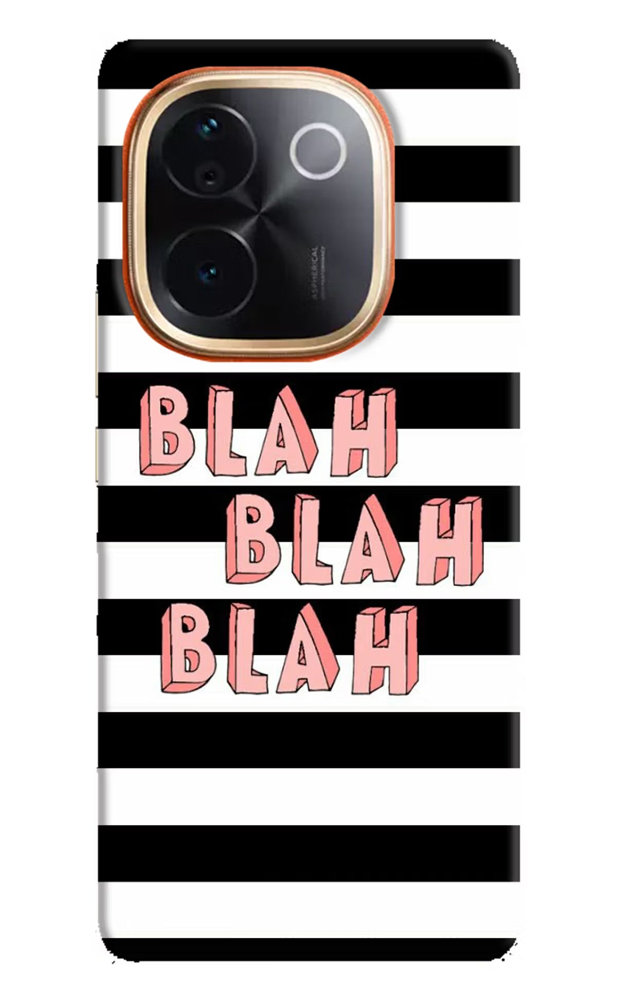 Blah Blah Blah IQOO Z9S Pro 5G Hard Case Back Cover by Casekaro