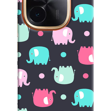 Elephants IQOO Z9S Pro 5G Hard Case Back Cover by Casekaro