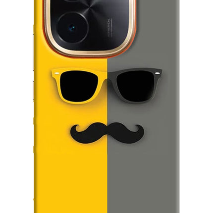 Sunglasses with Mustache IQOO Z9S Pro 5G Hard Case Back Cover by Casekaro