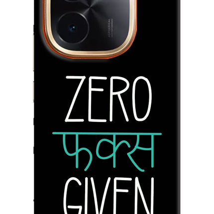 Zero Fucks Given IQOO Z9S Pro 5G Hard Case Back Cover by Casekaro