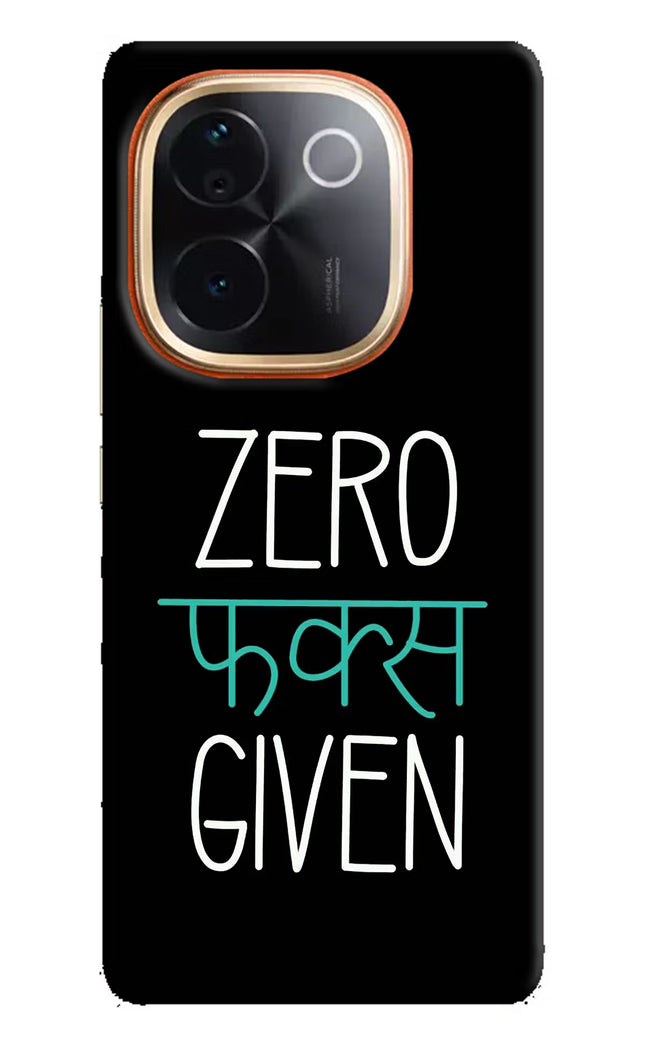 Zero Fucks Given IQOO Z9S Pro 5G Hard Case Back Cover by Casekaro