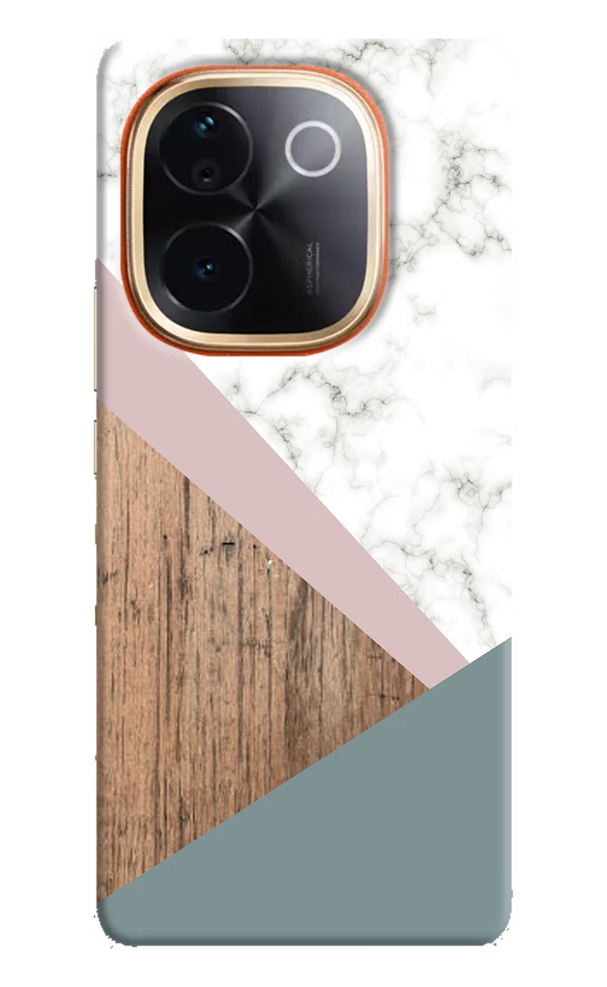 Marble wood Abstract IQOO Z9S Pro 5G Hard Case Back Cover by Casekaro