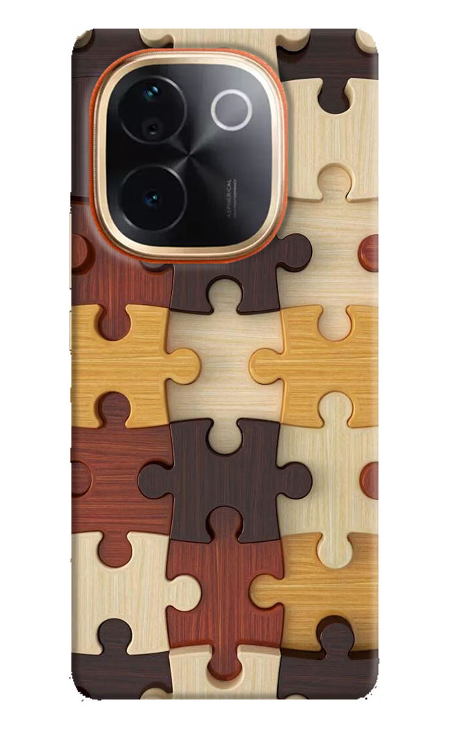 Wooden Puzzle IQOO Z9S Pro 5G Hard Case Back Cover by Casekaro
