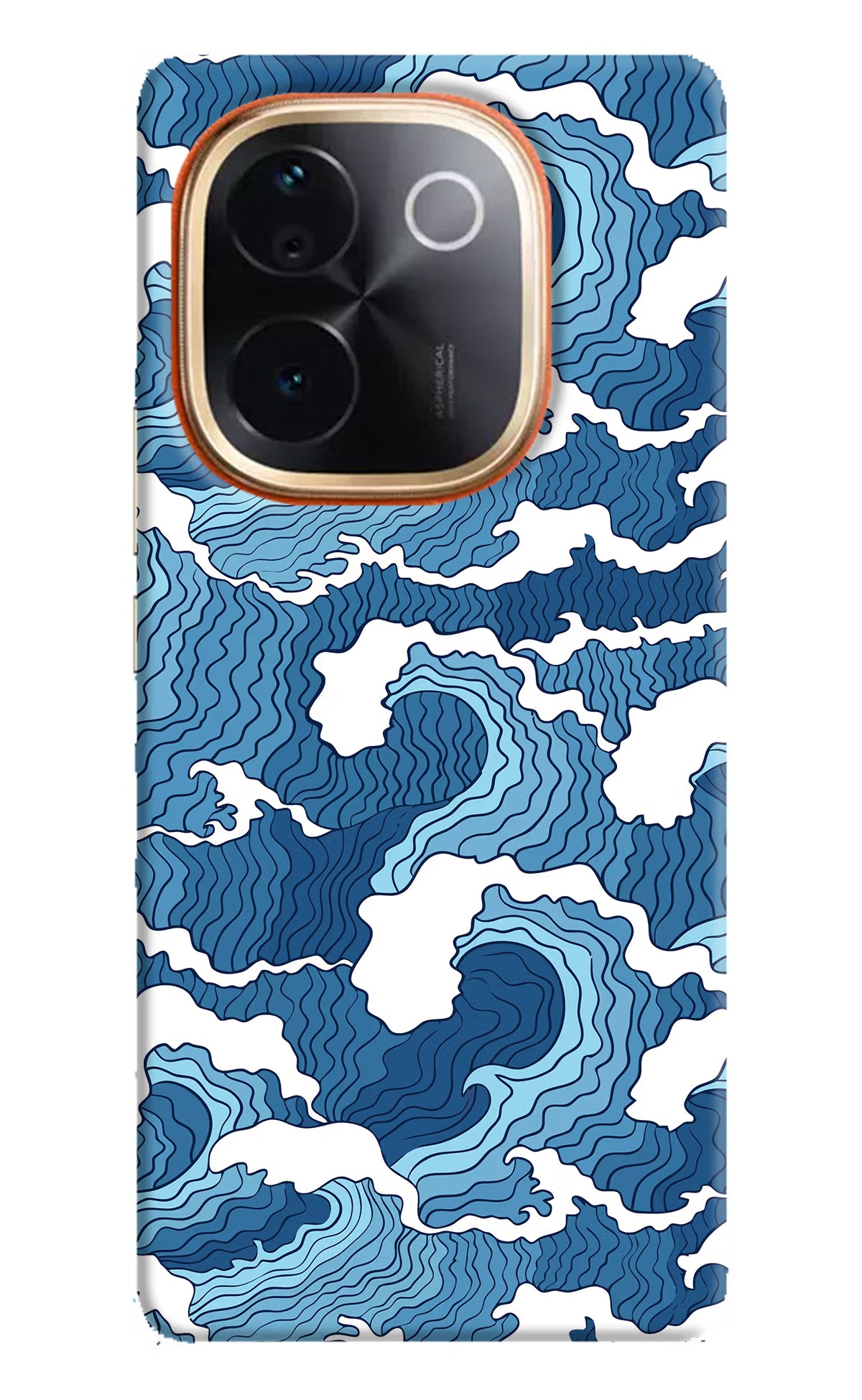 Blue Waves IQOO Z9S Pro 5G Hard Case Back Cover by Casekaro
