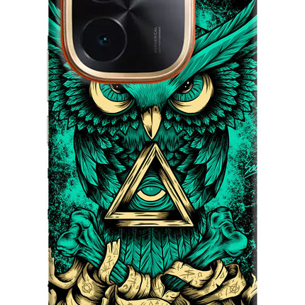 Green Owl IQOO Z9S Pro 5G Hard Case Back Cover by Casekaro
