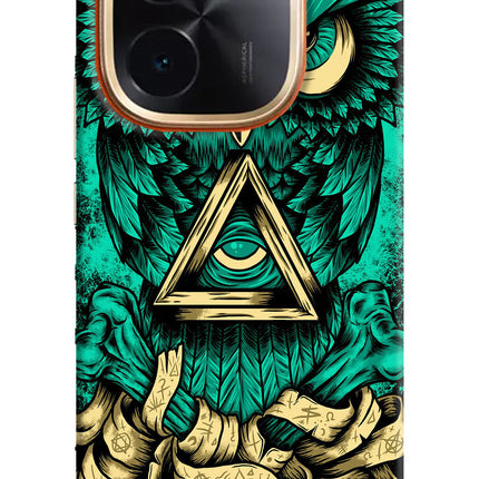 Green Owl IQOO Z9S Pro 5G Hard Case Back Cover by Casekaro