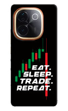 Eat Sleep Trade Repeat IQOO Z9S Pro 5G Hard Case Back Cover by Casekaro