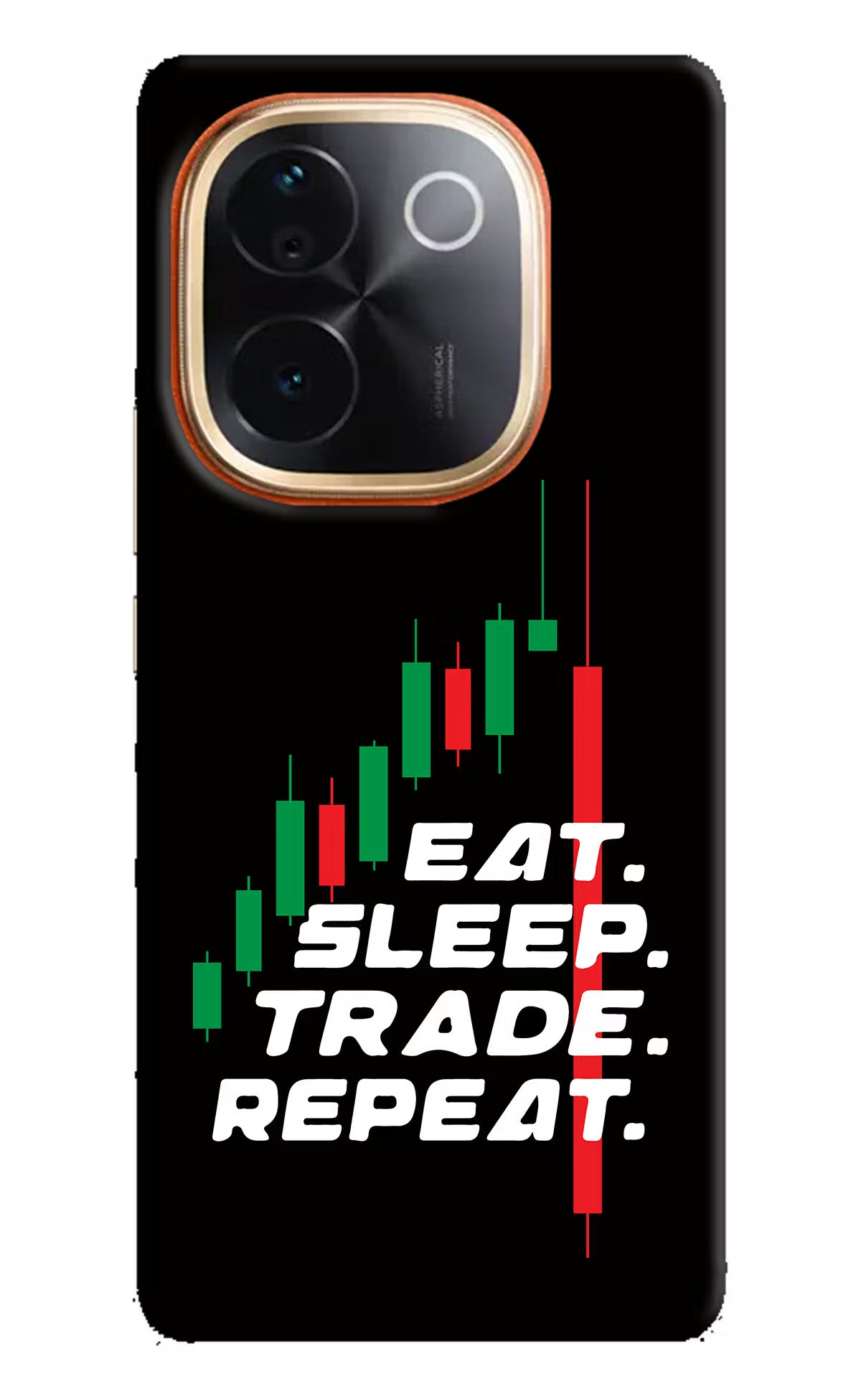 Eat Sleep Trade Repeat IQOO Z9S Pro 5G Hard Case Back Cover by Casekaro