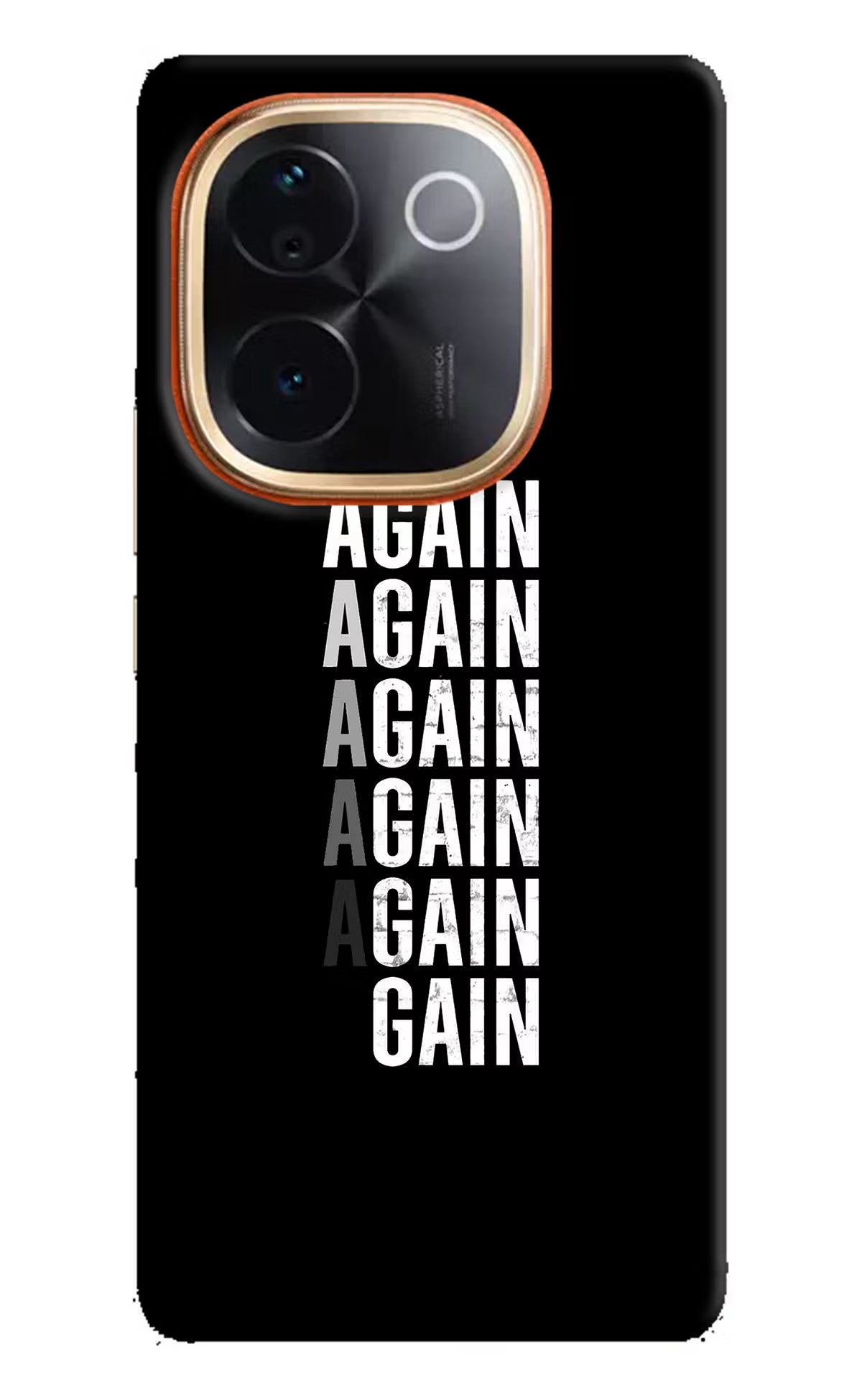 Again Again Gain IQOO Z9S Pro 5G Hard Case Back Cover by Casekaro