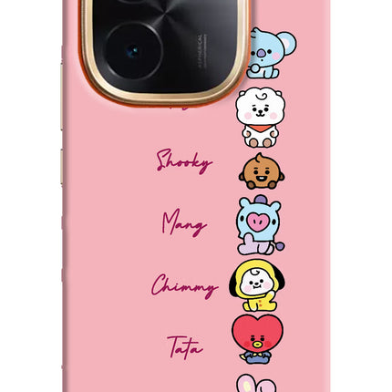 BTS names IQOO Z9S Pro 5G Hard Case Back Cover by Casekaro