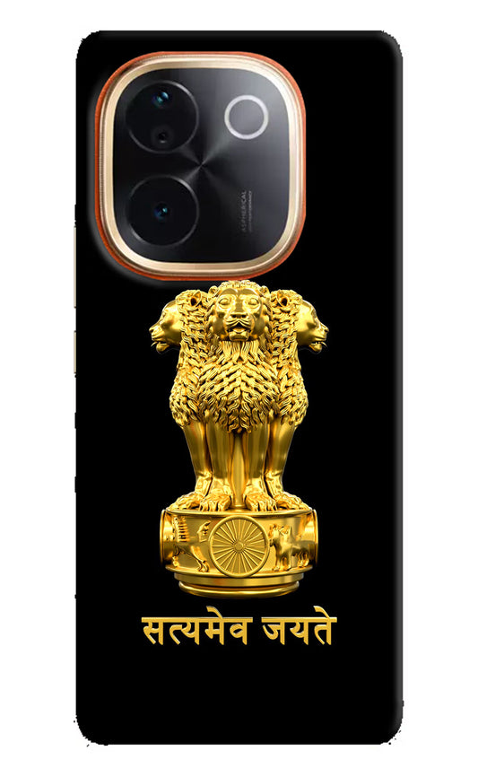 Satyamev Jayate Golden IQOO Z9S Pro 5G Hard Case Back Cover by Casekaro