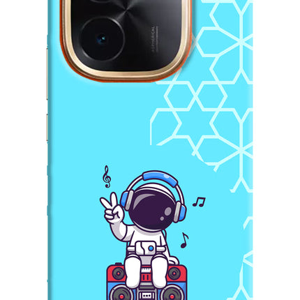 Cute Astronaut Chilling IQOO Z9S Pro 5G Hard Case Back Cover by Casekaro