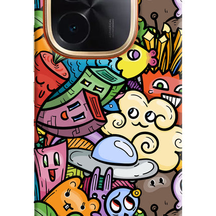 Veggie Doodle IQOO Z9S Pro 5G Hard Case Back Cover by Casekaro