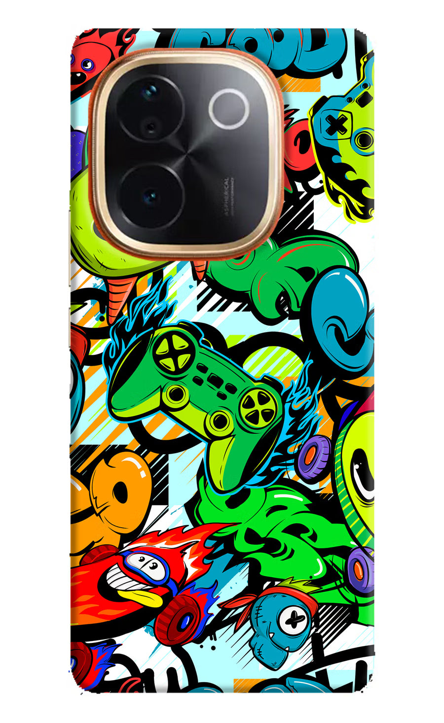Game Doodle IQOO Z9S Pro 5G Back Cover, Hard case