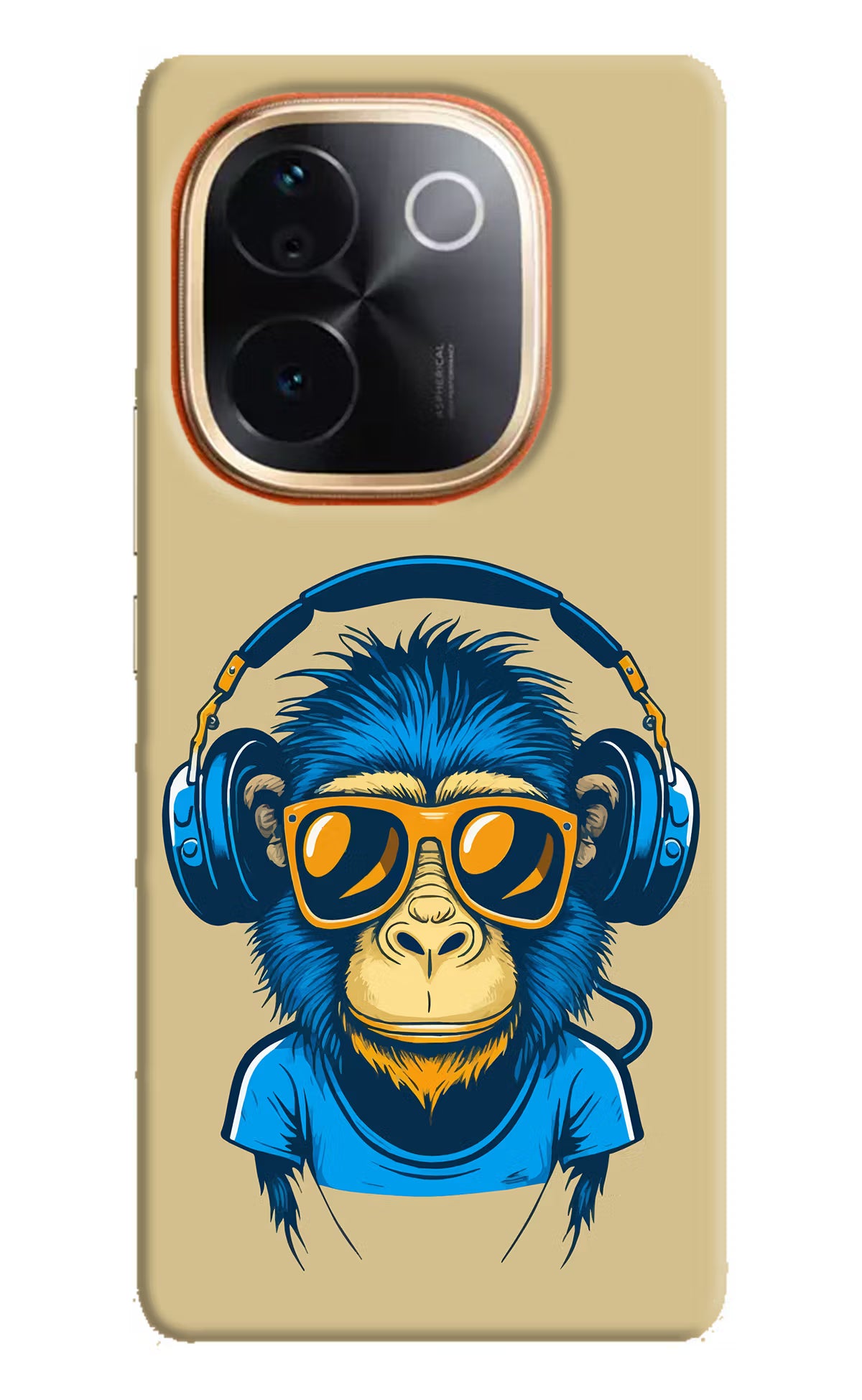 Monkey Headphone IQOO Z9S Pro 5G Hard Case Back Cover by Casekaro