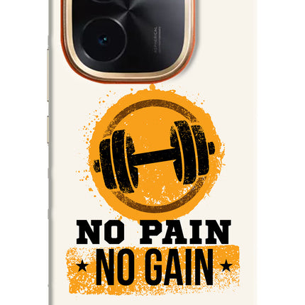 No Pain No Gain IQOO Z9S Pro 5G Hard Case Back Cover by Casekaro