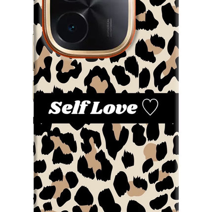Leopard Print Self Love IQOO Z9S Pro 5G Hard Case Back Cover by Casekaro