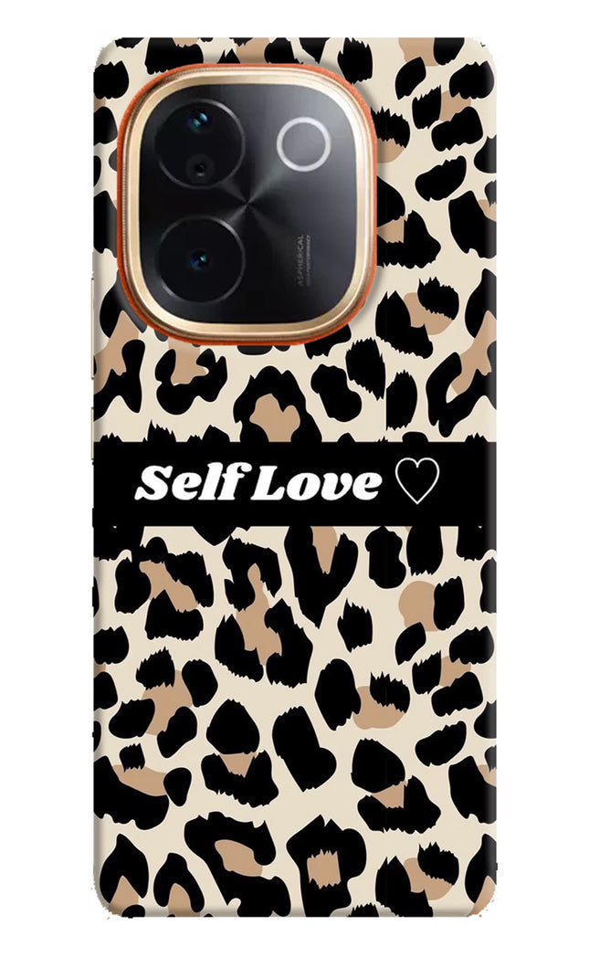 Leopard Print Self Love IQOO Z9S Pro 5G Hard Case Back Cover by Casekaro