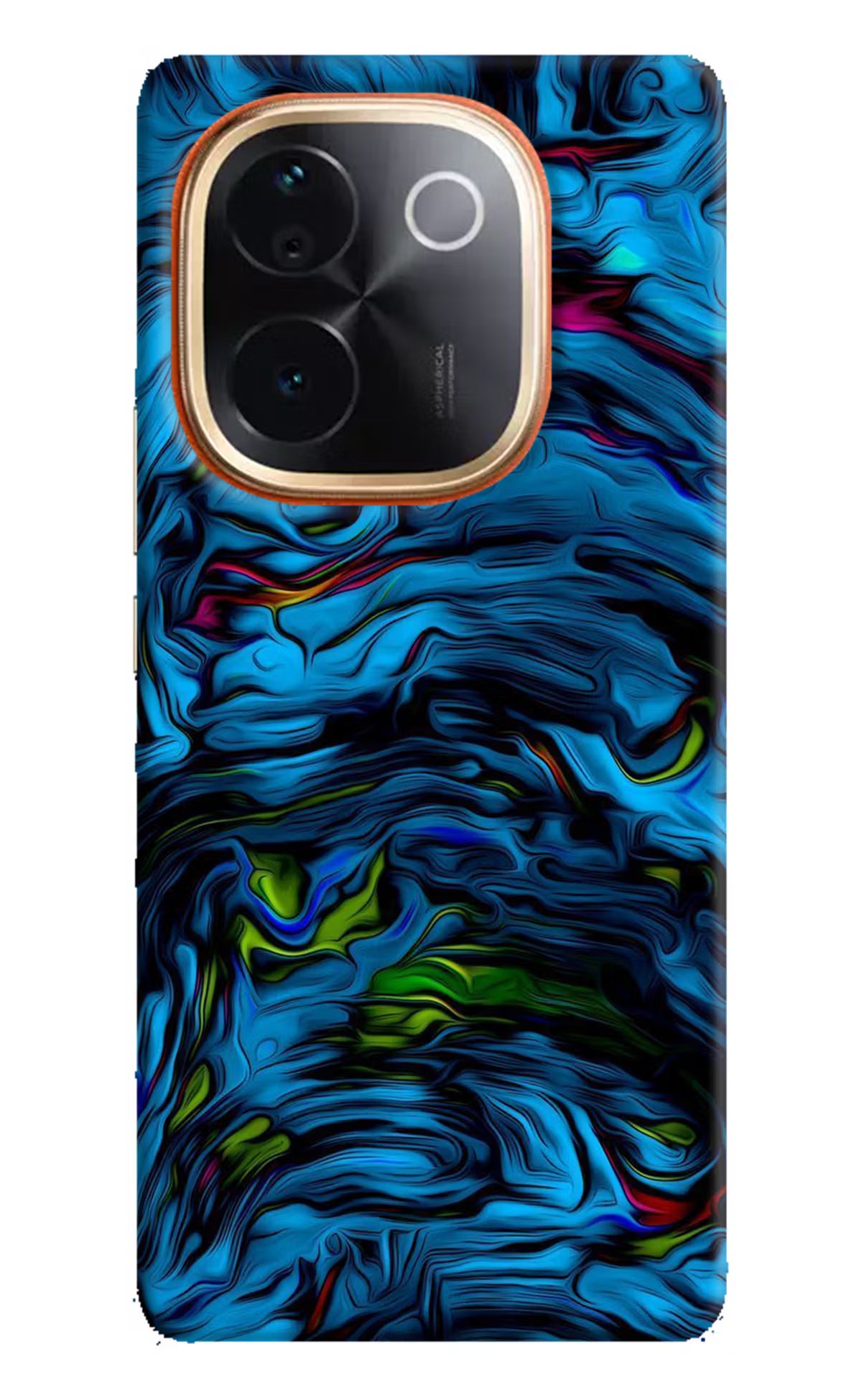 Dark Blue Abstract IQOO Z9S Pro 5G Hard Case Back Cover by Casekaro