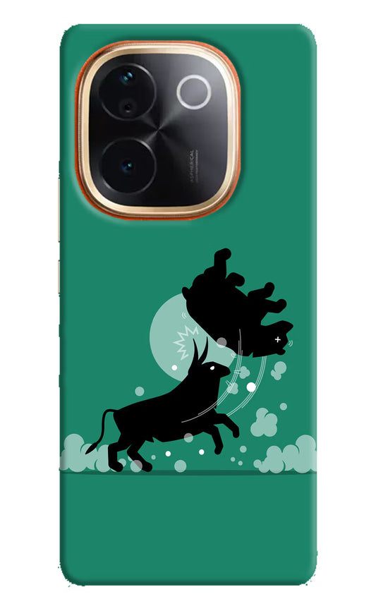 Bull Conqueror IQOO Z9S Pro 5G Hard Case Back Cover by Casekaro