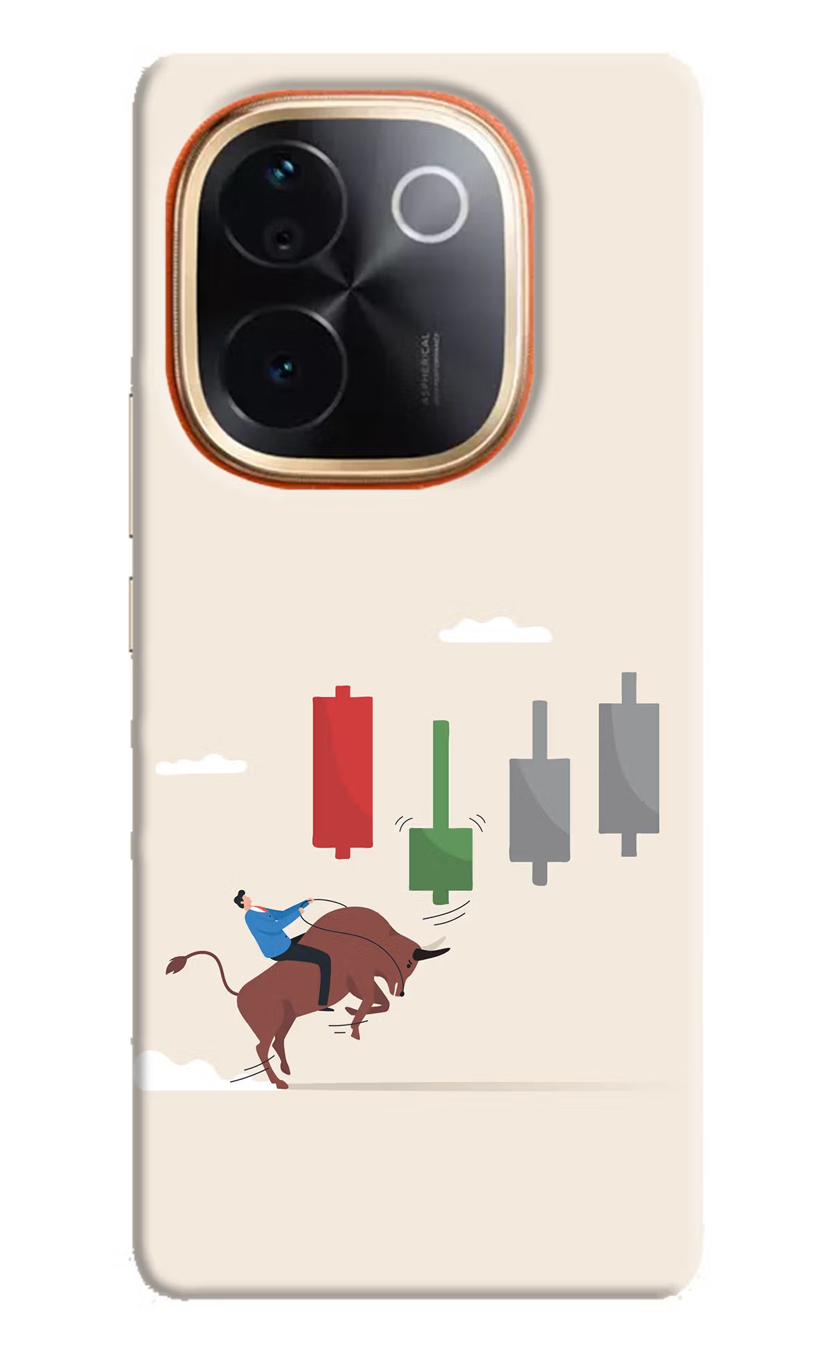 Bull Trading Momentum IQOO Z9S Pro 5G Hard Case Back Cover by Casekaro