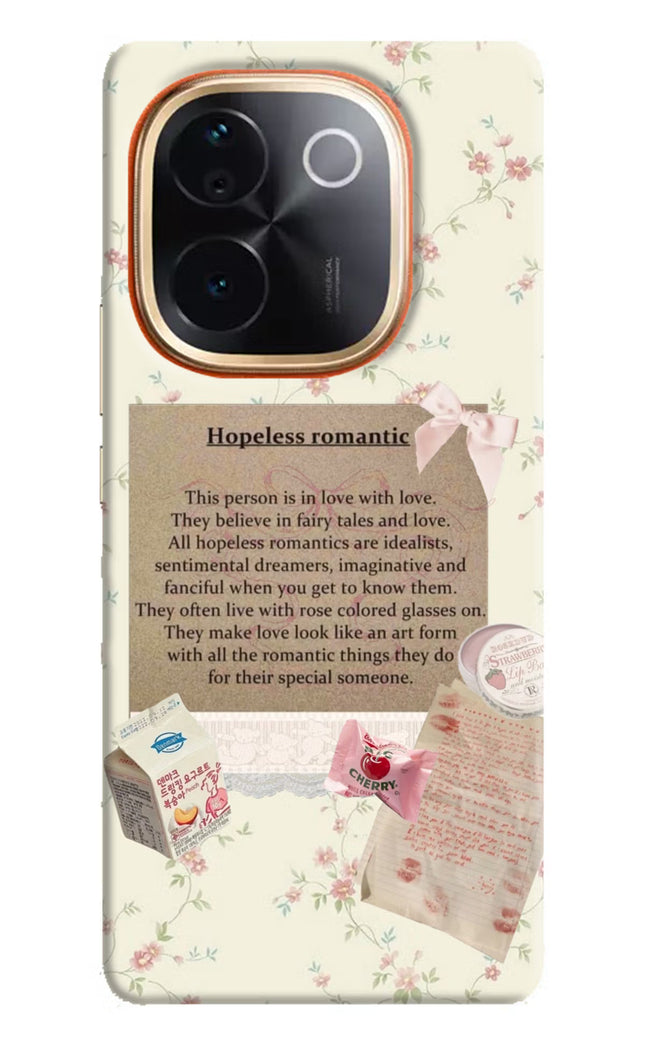 Hopeless Romantic IQOO Z9S Pro 5G Hard Case Back Cover by Casekaro
