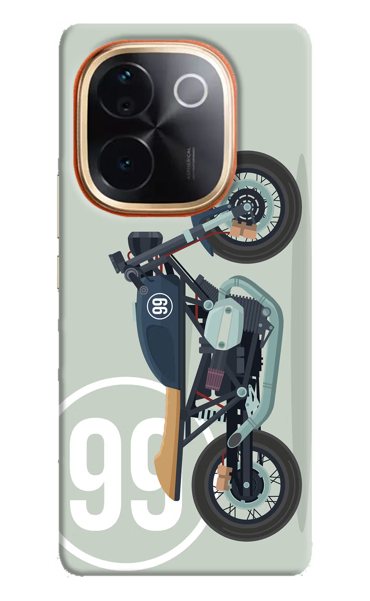 Classic Cafe Racer 99 IQOO Z9S Pro 5G Hard Case Back Cover by Casekaro