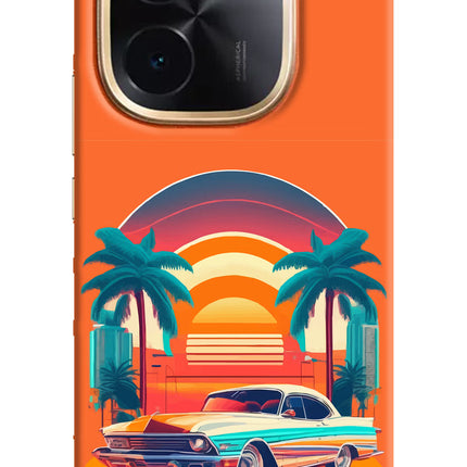 Palm Drive 80s IQOO Z9S Pro 5G Hard Case Back Cover by Casekaro