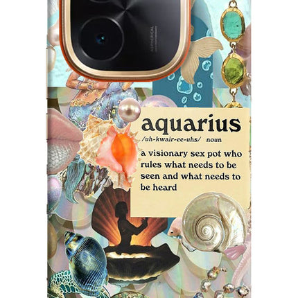Aquarius Zodiac IQOO Z9S Pro 5G Hard Case Back Cover by Casekaro