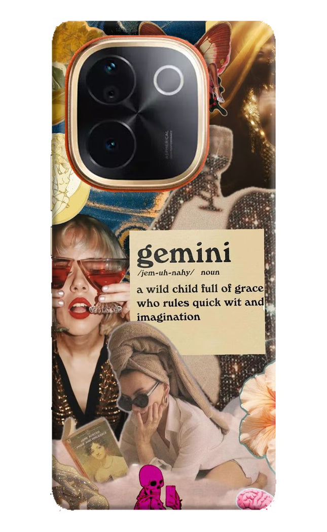 Gemini Zodiac IQOO Z9S Pro 5G Hard Case Back Cover by Casekaro