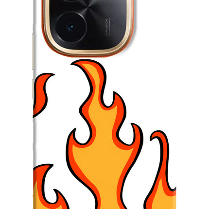 Fired Up – White IQOO Z9S Pro 5G Hard Case Back Cover by Casekaro