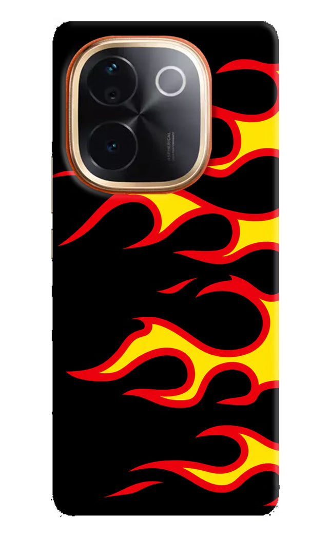 Side Sweep Flames IQOO Z9S Pro 5G Hard Case Back Cover by Casekaro