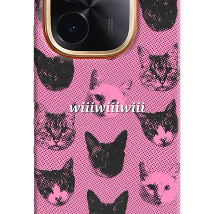 Pink Cats IQOO Z9S Pro 5G Hard Case Back Cover by Casekaro