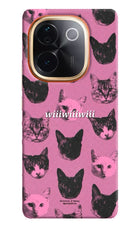 Pink Cats IQOO Z9S Pro 5G Hard Case Back Cover by Casekaro