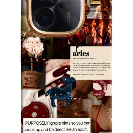 Zodiac Aries IQOO Z9S Pro 5G Hard Case Back Cover by Casekaro
