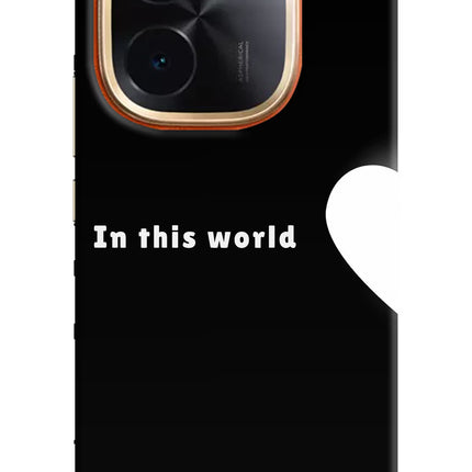 This World IQOO Z9S Pro 5G Hard Case Back Cover by Casekaro