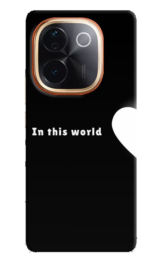 This World IQOO Z9S Pro 5G Hard Case Back Cover by Casekaro