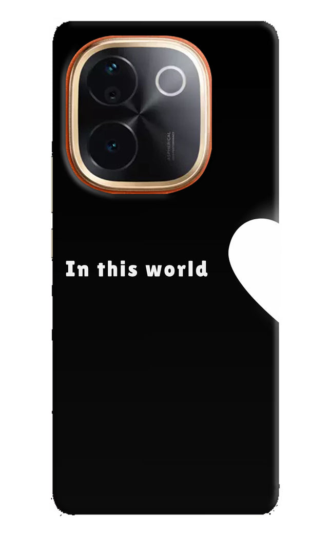 This World IQOO Z9S Pro 5G Hard Case Back Cover by Casekaro