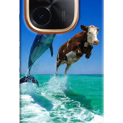 Dolphin vs Cow IQOO Z9S Pro 5G Hard Case Back Cover by Casekaro
