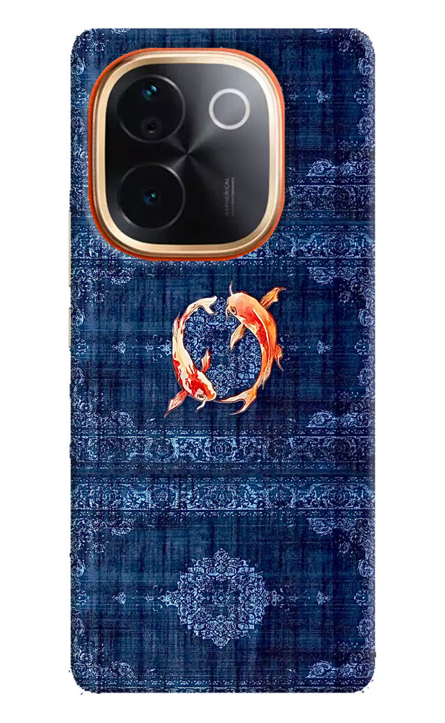 Koi Blue IQOO Z9S Pro 5G Hard Case Back Cover by Casekaro