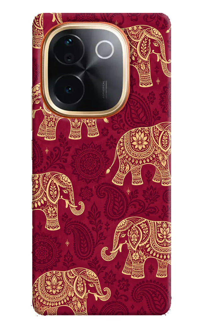 Maroon Elephant IQOO Z9S Pro 5G Hard Case Back Cover by Casekaro
