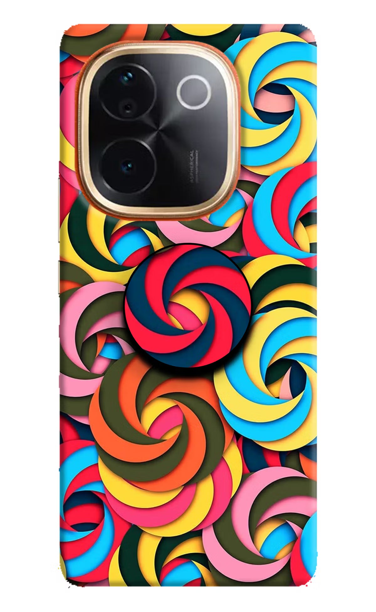 Spiral Pattern IQOO Z9S Pro 5G Pop Case by Casekaro