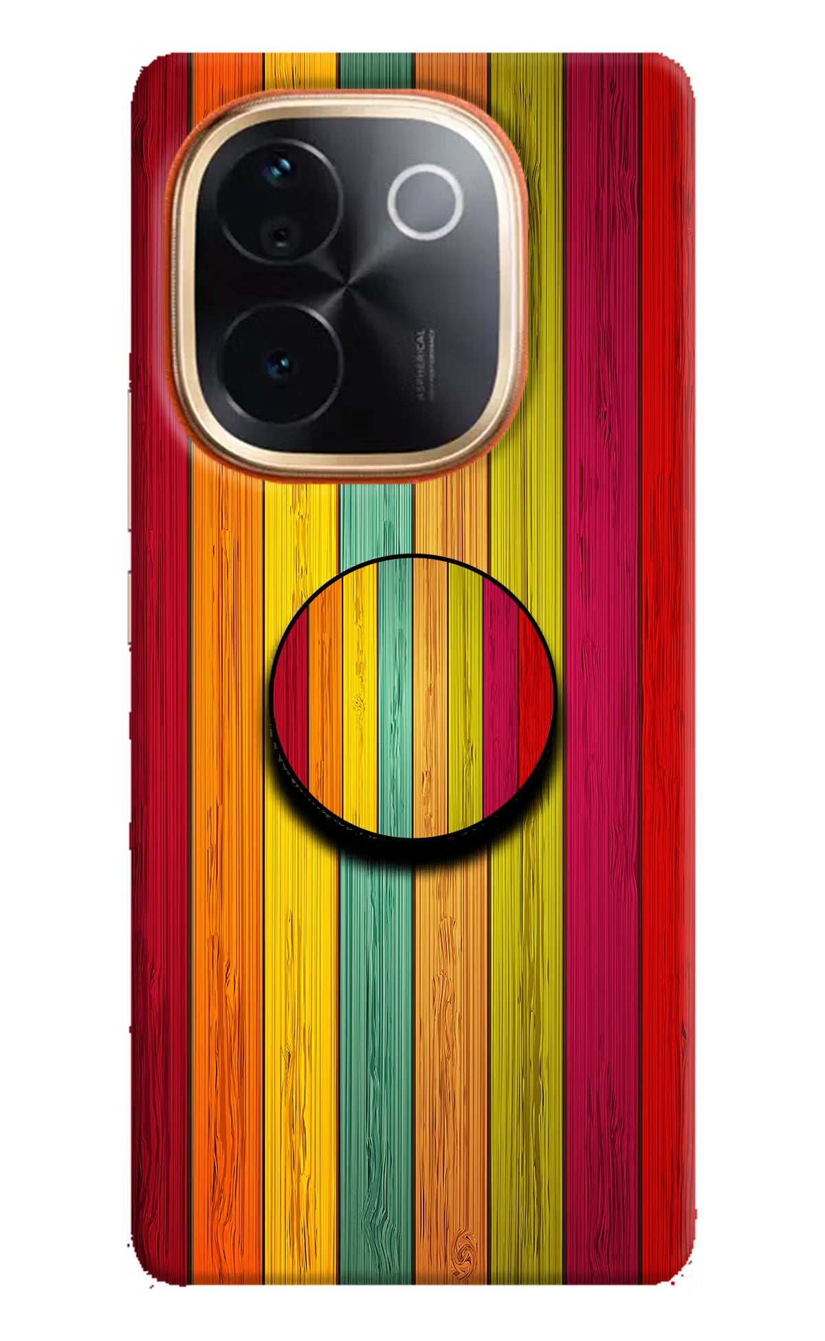 Multicolor Wooden IQOO Z9S Pro 5G Pop Case by Casekaro