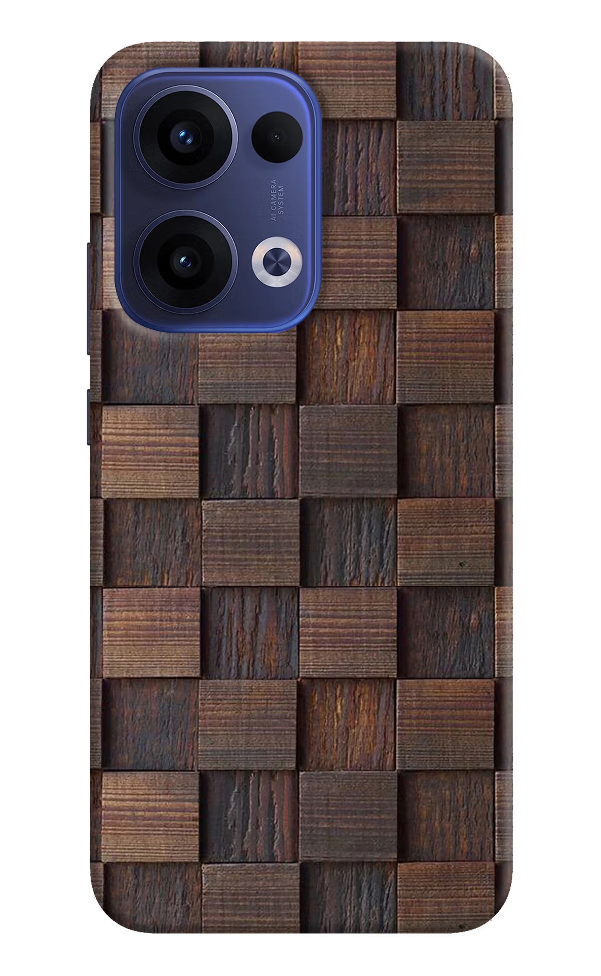 Wooden Cube Design Oppo Reno13 5G Hard Case Back Cover by Casekaro