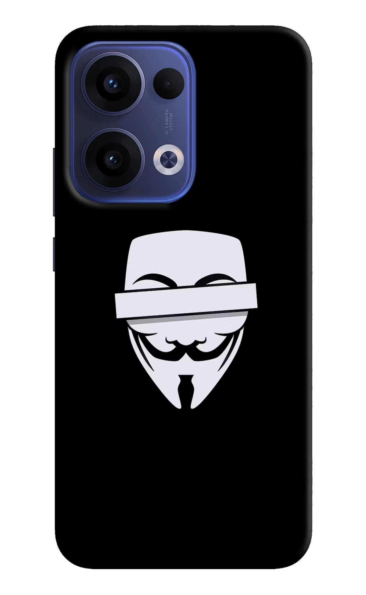 Anonymous Face Oppo Reno13 5G Hard Case Back Cover by Casekaro